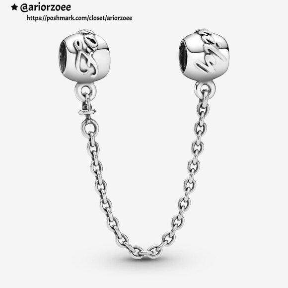 Pandora Family Forever Safety Chain Charm - Picture 1 of 2